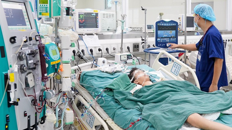 Bệnh nhi vẫn tiên lượng xấu. 