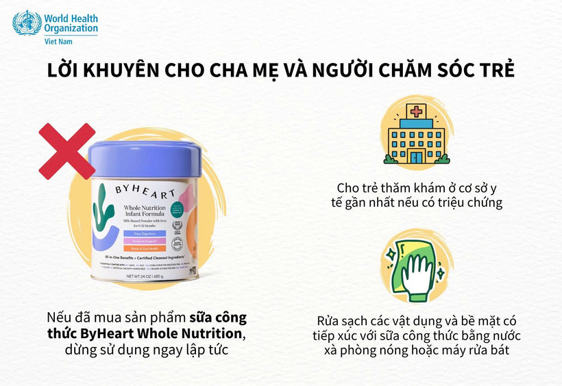 WHO cảnh báo nguy cơ ngộ độc botulinum liên quan đến sữa công thức cho trẻ sơ sinh