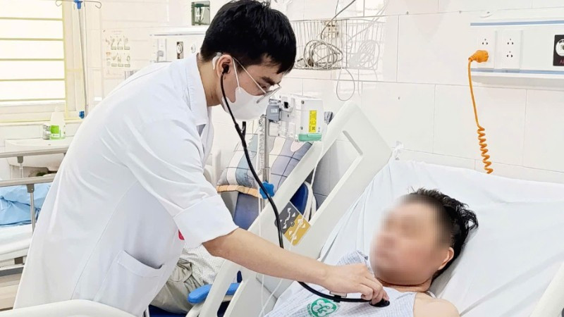 Bệnh nhân được can thiệp kịp thời qua nguy kịch. 