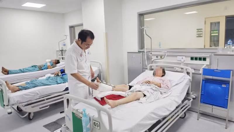 Ngón chân bệnh nhân đã có thể cử động.