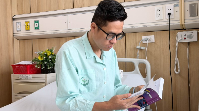 Bác sĩ Tài đang dần bình phục sức khỏe. 