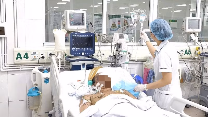 Bệnh nhân diễn biến nhanh do mắc thủy đậu. 