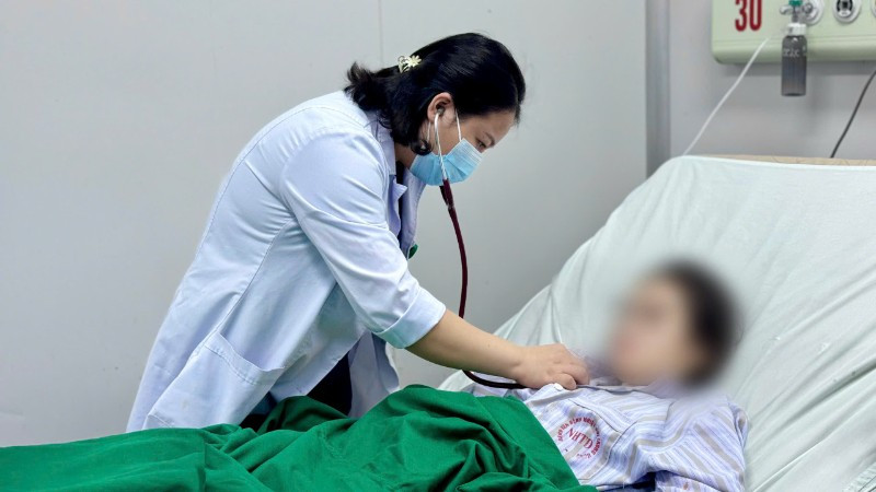 Sản phụ được theo dõi tại Bệnh viện Bệnh Nhiệt đới Trung ương. 