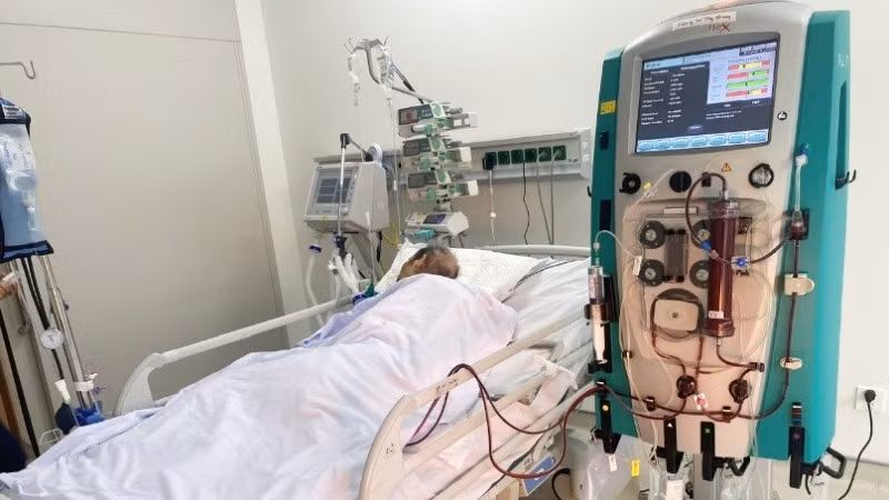 Bệnh nhân đã qua cơn nguy kịch. 