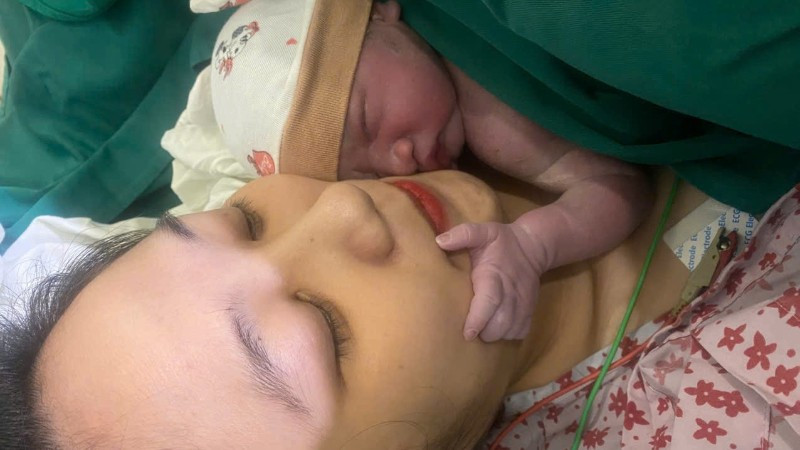 Bé trai chào đời ở Bệnh viện Thanh Nhàn.