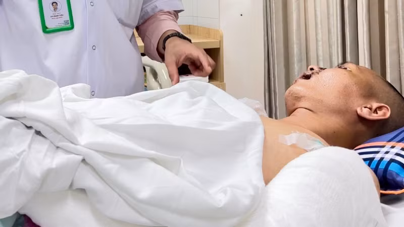 Bệnh nhân được can thiệp phẫu thuật kịp thời. 