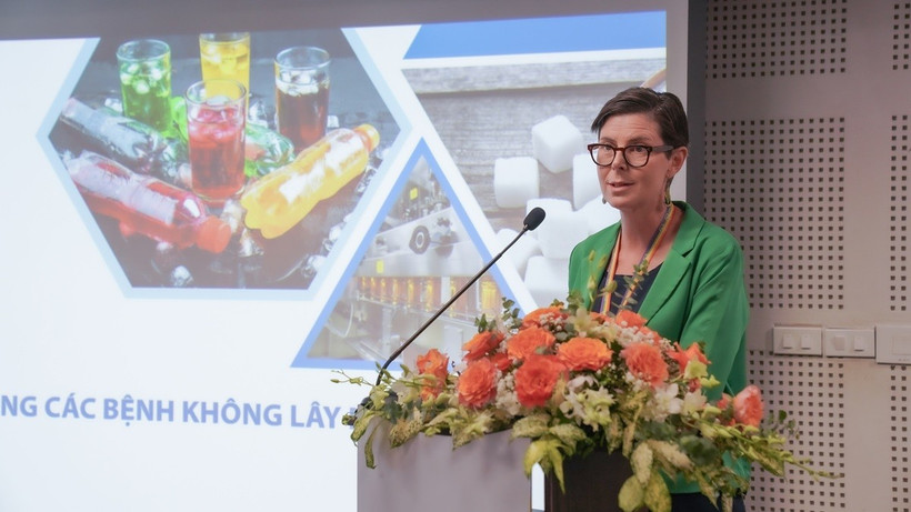 Tiến sĩ Angela Pratt, Trưởng Đại diện Tổ chức Y tế thế giới tại Việt Nam phát biểu.
