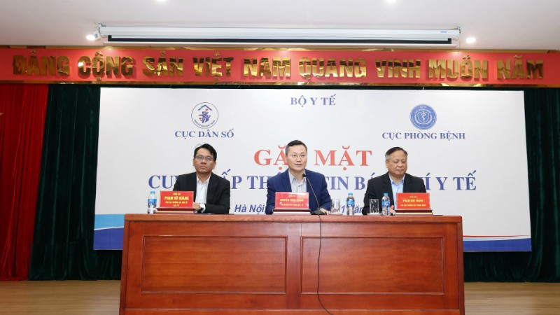 Đại diện Bộ Y tế chia sẻ tại buổi cung cấp thông tin cho báo chí.