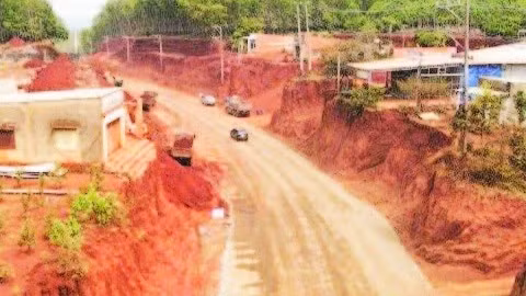 Thi công tuyến đường tỉnh 753 kết nối đông-tây tỉnh Đồng Nai.