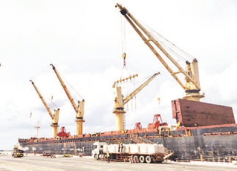 Cảng quốc tế Long An đủ năng lực tiếp nhận tàu cập cảng có tải trọng 70.000 DWT.