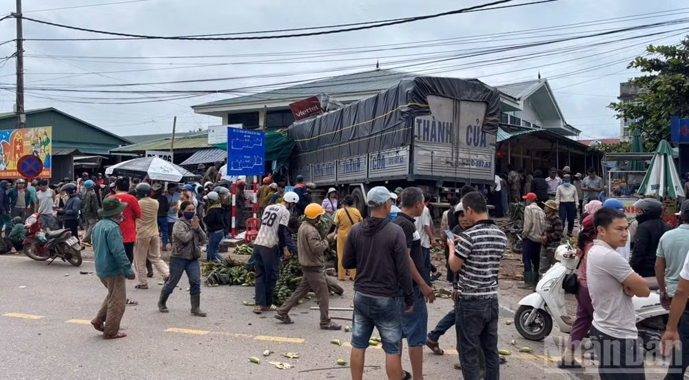 Hiện trường vụ tại nạn.