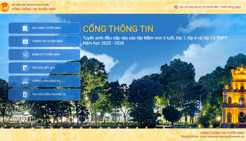 Giao diện Cổng thông tin tuyển sinh đầu cấp thành phố Hà Nội ts.png