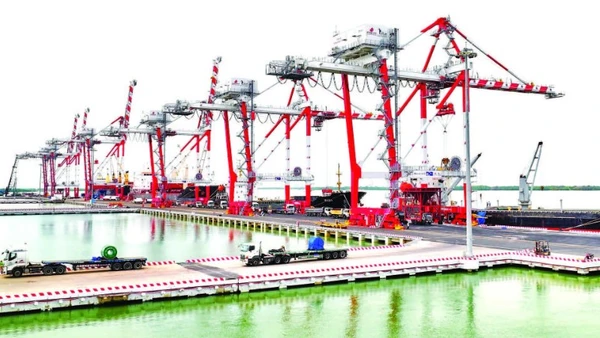 Hàng hóa nhập khẩu qua Cảng quốc tế Long An càng lúc càng tăng.