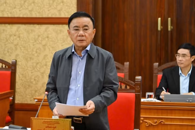 Đồng chí Trần Cẩm Tú, Ủy viên Bộ Chính trị, Thường trực Ban Bí thư. (Ảnh: THỦY NGUYÊN)