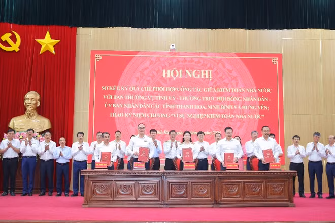 Kiểm toán nhà nước ký Quy chế phối hợp tỉnh Ninh Bình.
