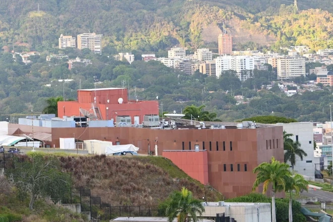 Đại sứ quán Mỹ ở Caracas, Venezuela (Ảnh: THX/TTXVN)