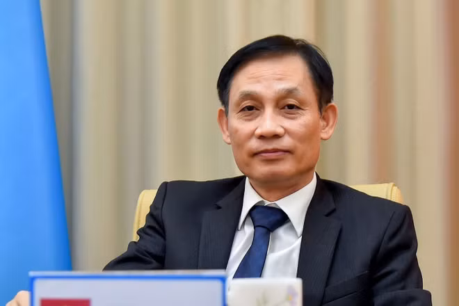 Đồng chí Lê Hoài Trung, Ủy viên Bộ Chính trị, Bộ trưởng Ngoại giao. (Ảnh: TTXVN)