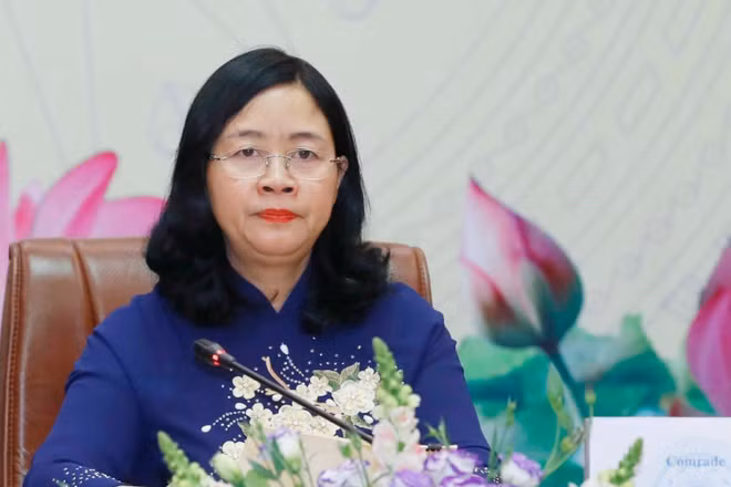 Đồng chí Bùi Thị Minh Hoài, Ủy viên Bộ Chính trị, Bí thư Trung ương Đảng, Chủ tịch Ủy ban Trung ương Mặt trận Tổ quốc Việt Nam. Ảnh: TTXVN.
