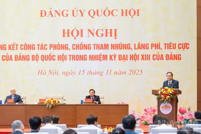 Quang cảnh hội nghị tại Nhà Quốc hội. (Ảnh: DUY LINH)