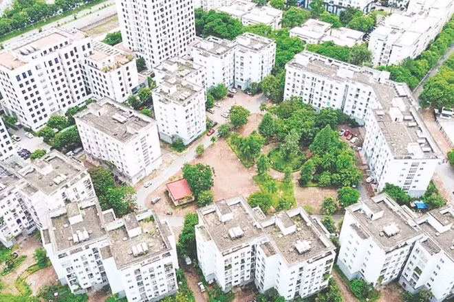 Một dự án nhà ở xã hội tại phường Việt Hưng, thành phố Hà Nội. (Ảnh: KHÁNH HÙNG)