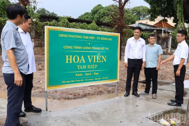 Hoa viên Tam Hiệp được đầu tư xây dựng từ nguồn vốn xã hội hóa.