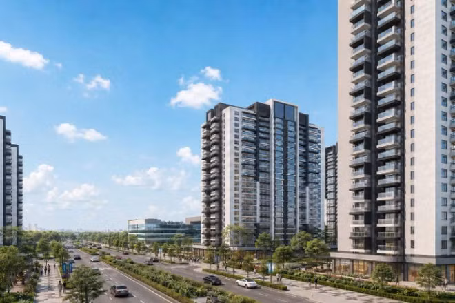 Phối cảnh dự án nhà ở xã hội cho thuê Long Bình.