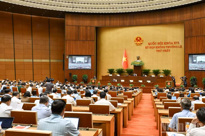 Kỳ họp không thường lệ thứ nhất, Quốc hội khóa XVI. (Ảnh: THỦY NGUYÊN)