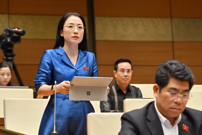 Đại biểu Quốc hội Trần Khánh Thu. (Ảnh: DUY LINH)