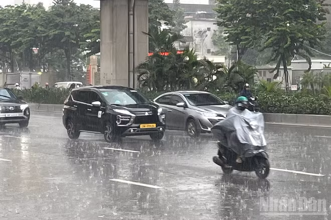 Dự báo khu vực Hà Nội có mưa, cục bộ có nơi mưa to. (Ảnh minh họa: Đ.T)