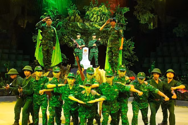 Hình ảnh trong chương trình “Vó ngựa biên cương”. (Ảnh: KHÁNH VY)