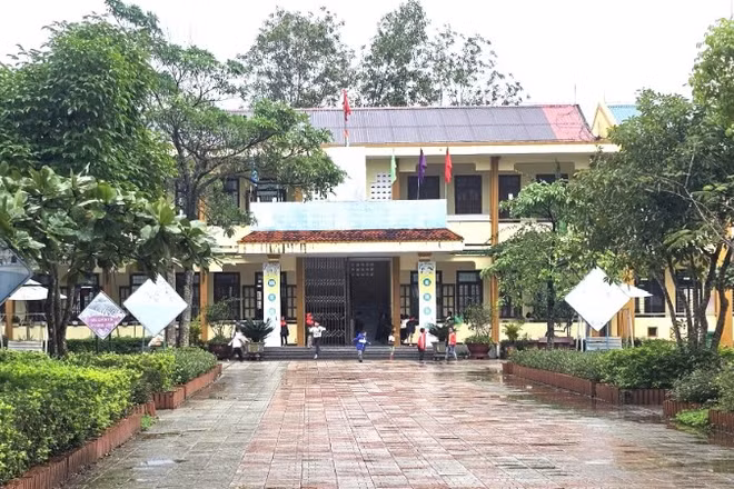 Một góc Trường phổ thông dân tộc bán trú tiểu học Kim Thủy, xã Kim Ngân.