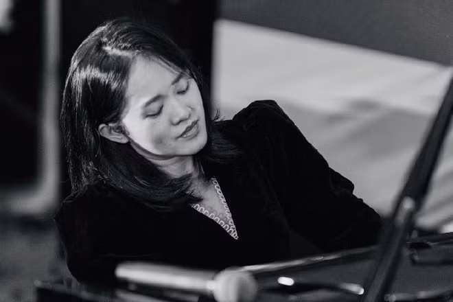Nghệ sĩ piano Trang Trịnh. 