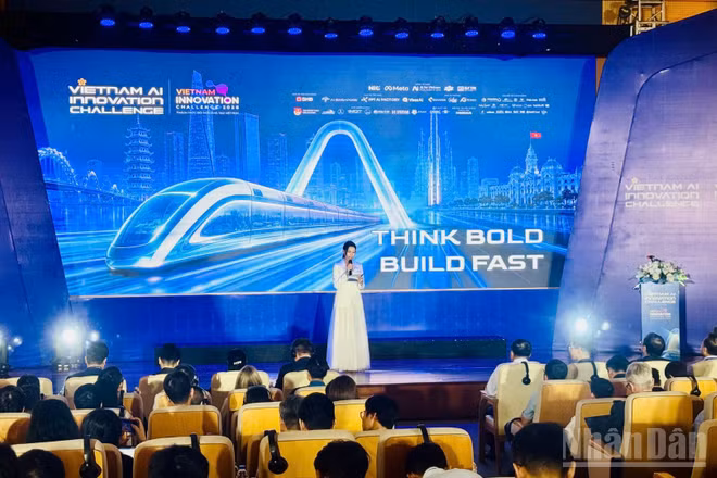 Khai mạc chương trình “Thách thức Đổi mới sáng tạo Việt Nam”(Vietnam AI Inovation Challenge 2026) và phát động “Cuộc thi Olympic Trí tuệ nhân tạo Quốc tế 2027” (International Artificial Intelligence Olympiad-IAIO 2027). (Ảnh: HNV)