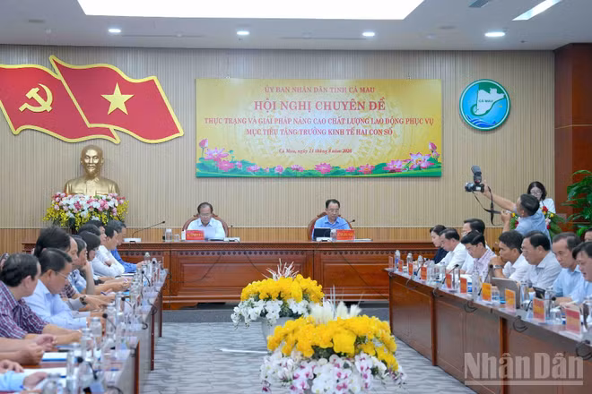 Quang cảnh hội nghị. (Ảnh Hữu Tùng)
