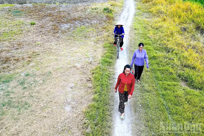 Người dân tuyến bờ Đông Kênh Đê trong mong mỏi chính quyền tỉnh Cà Mau quan tâm, đầu tư nâng cấp, sửa chữa con đường để cải thiện đời sống, sinh hoạt và sản xuất. (Ảnh: Hữu Tùng, tháng 7/2026)