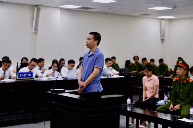 Bị cáo Phạm Vũ Khiêm tại phiên tòa.
