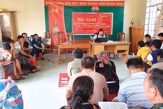 Tăng cường tuyên truyền, phổ biến pháp luật tại cơ sở, khu dân cư. (Ảnh: TUẤN HƯƠNG)