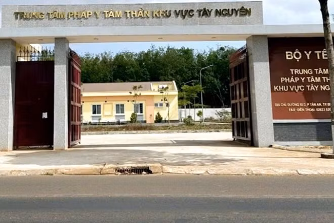 Trụ sở Trung tâm Pháp y tâm thần khu vực Tây Nguyên.