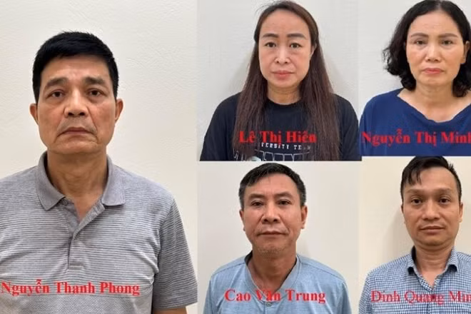 Một số bị can bị Viện Kiểm sát nhân dân tối cao truy tố. (Nguồn: Bộ Công an)