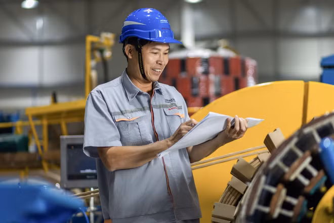 Công nhân trong một nhà máy của Thụy Điển tại Việt Nam. (Ảnh: Đại sứ quán Thụy Điển)