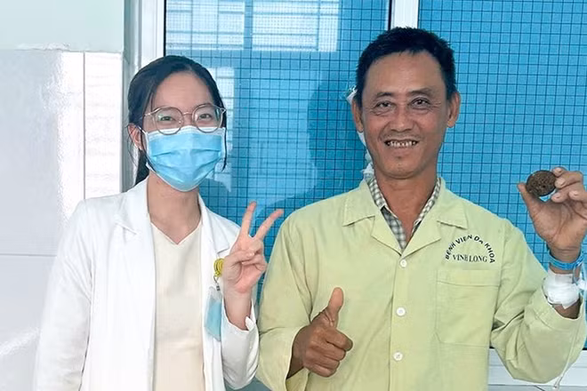 Bệnh nhân đã phục hồi sau phẫu thuật. 