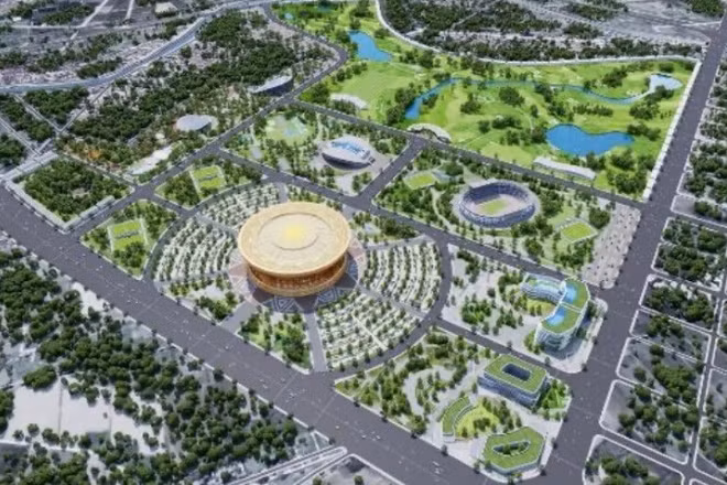 Phối cảnh Khu đô thị thể thao Olympic 9.171 ha tại thủ đô Hà Nội.