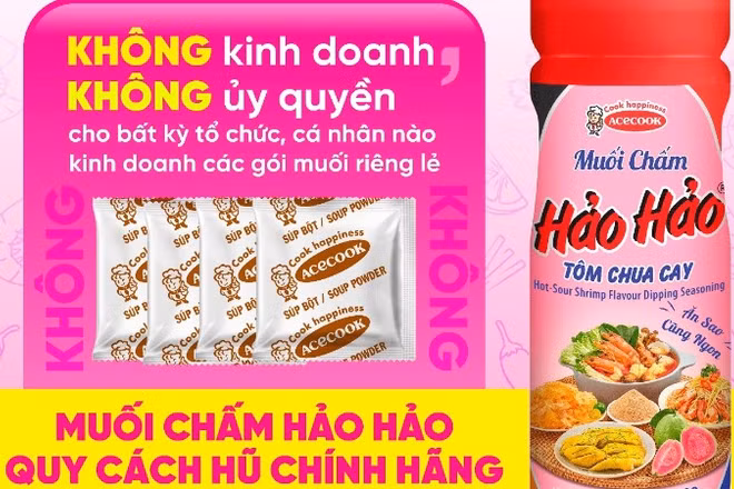 Muối chấm Hảo Hảo quy cách hũ là sản phẩm gia vị độc lập duy nhất được Acecook Việt Nam sản xuất và phân phối.