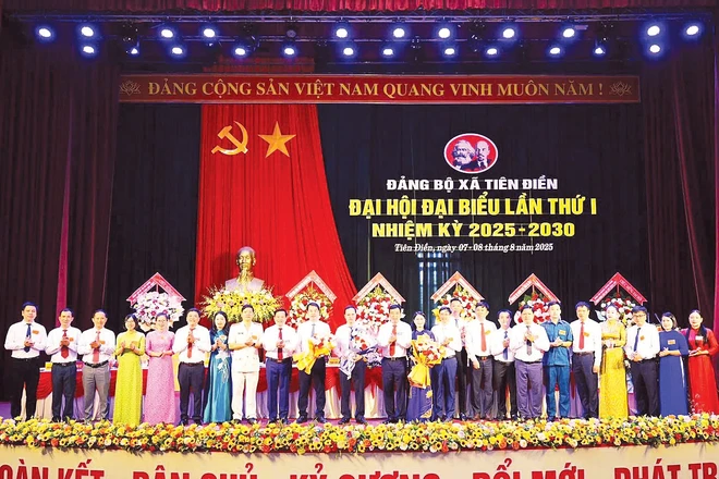 Ban Chấp hành Đảng bộ xã Tiên Điền ra mắt Đại hội đại biểu lần thứ I, Đảng bộ xã nhiệm kỳ 2025-2030.