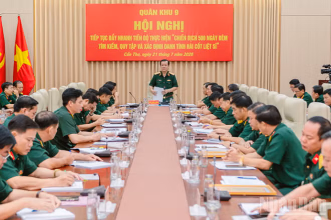 Quân khu 9 được giao chỉ tiêu tìm kiếm, quy tập 1.450 hài cốt liệt sĩ.
