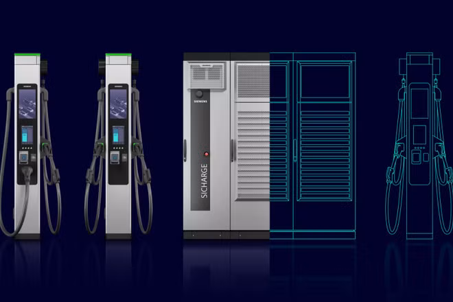 SICHARGE FLEX - hệ thống sạc xe điện phân tán thế hệ mới của Siemens.