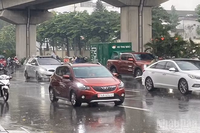 Khu vực Hà Nội có mưa vừa, mưa to và dông. (Ảnh minh họa: Đ.T)