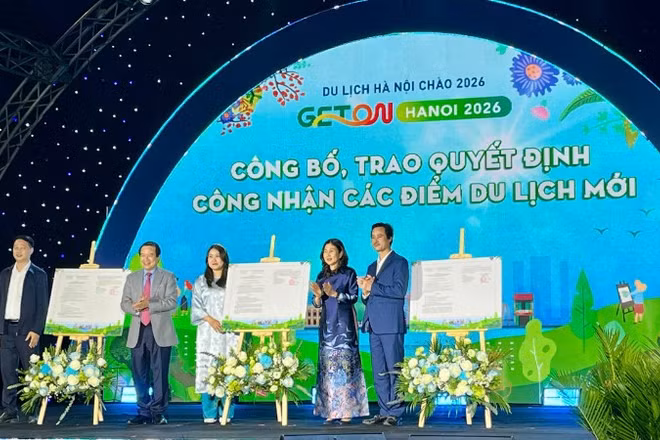 Hà Nội công bố nhiều điểm du lịch mới trên địa bàn.