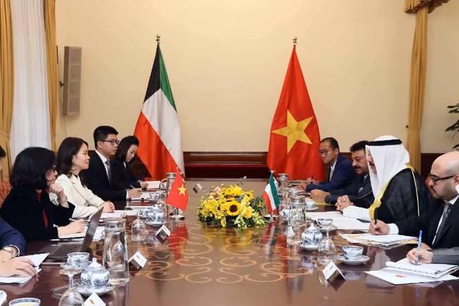 Quang cảnh Tham vấn chính trị lần thứ tư giữa Bộ Ngoại giao hai nước Việt Nam và Kuwait vào tháng 12/2024. Ảnh tư liệu: An Đăng - TTXVN