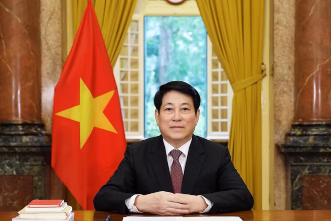 Chủ tịch nước Lương Cường. (Ảnh: THỦY NGUYÊN)